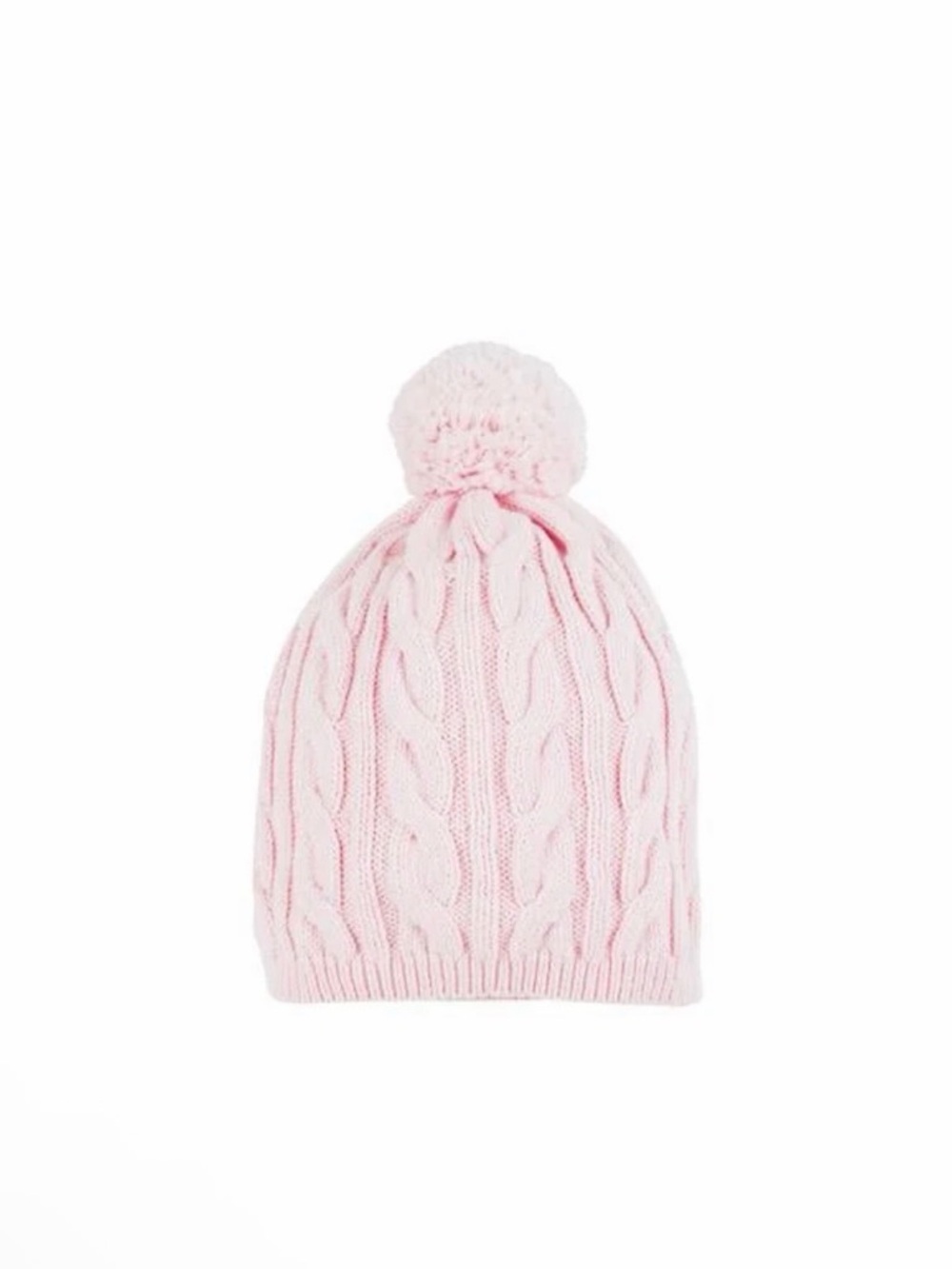 The Beaufort Bonnet Company Light Pink Cable Pom Hat